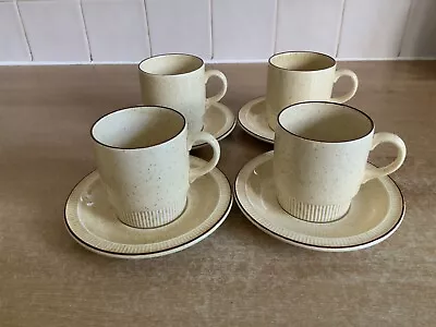 Buy Poole Broadstone - 4 X Cups & Saucers • 16£