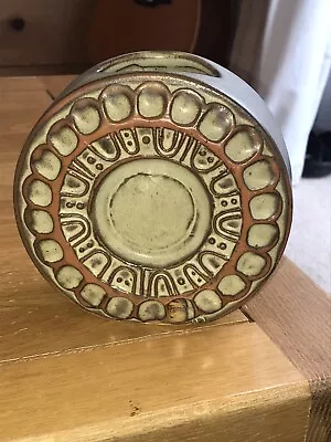 Buy Louis Hudson Pottery Vase Vintage Stoneware Studio Wheel Small Round Cornish 70s • 30£