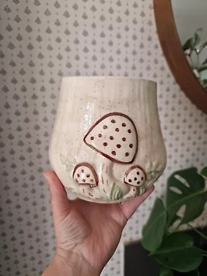 Buy Vintage Ceramic Mushroom Planter Pot Retro Canister Toadstool 6  Mcm 60s 70s  • 21.99£