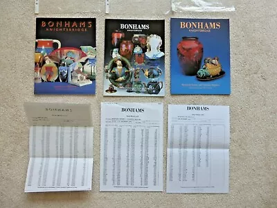 Buy Moorcroft Pottery/Applied Art - 3 X Bonhams Auction Catalogues, Plus Christies  • 5£