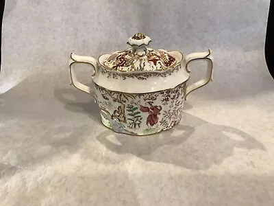 Buy Royal Crown Derby Porcelain Orient Mikado Pattern Covered Sugar Bowl Two Handles • 116.49£