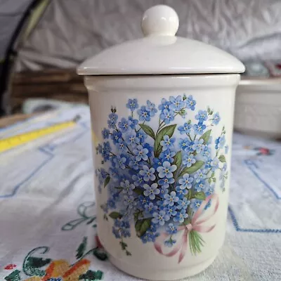 Buy Burleigh Ware Forget Me Nots Lidded Jar • 10£