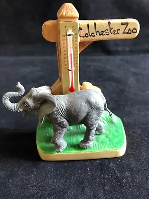 Buy Vintage Manor Ware Colchester Zoo Thermometer Souvenir With Elephant • 7£