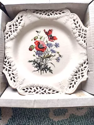 Buy Royal Creamware Limited Edition Poppies Dinner - Wall - Plate  Vintage • 14£