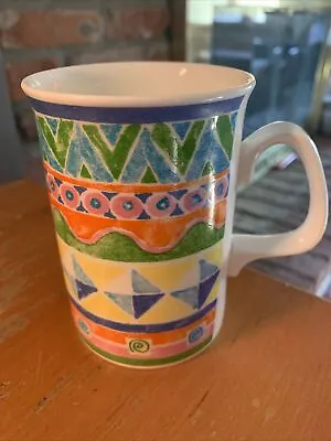 Buy Duchess Mug Fine Bone China Cup Made In England Bright Geometric Pattern • 9.31£