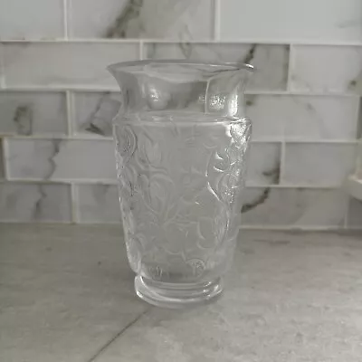 Buy Vintage Lalique Deauville Crystal Vase 6” See All Pics • 139.78£