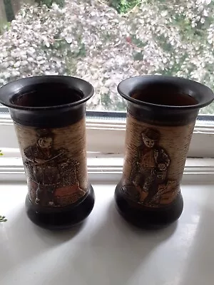 Buy Pair Of Bretby Dickens Vases Used Condition  • 9.99£