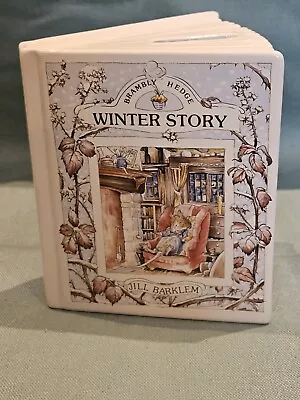 Buy Royal Doulton 1989 Jill Barklem Brambly Hedge Winter Saving Book Money Box GC • 11.99£