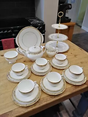 Buy Minton CALIPH Tea Set With Cake Stand • 125£