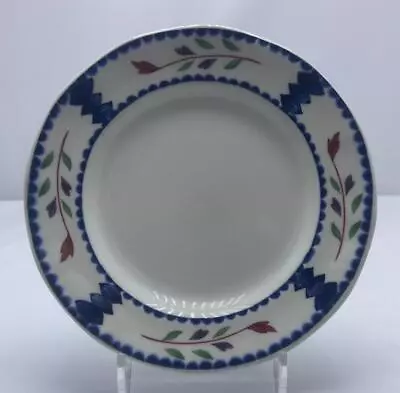 Buy Lancaster English Ironstone By Adams China 6  Bread Plate Red Flowers Blue Lines • 10.24£