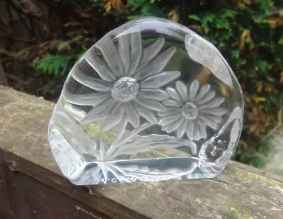 Buy Vintage Dartington Crystal Capredoni Daisy Paperweight • 4.99£