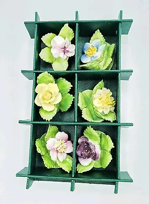 Buy Royal Adderley Floral Bone China Place Card Holders Hand Painted • 25£