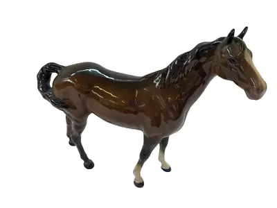 Buy Beswick Brown Horse 20cm White Nose + Hooves Fine China Charity • 34.99£