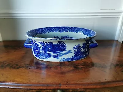 Buy Victoria Ware Ironstone Tureen/Planter Blue & White Design Ceramic Kitsch Art  • 80£