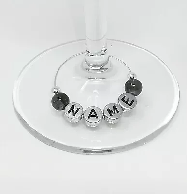 Buy Personalised Name Wine Glass Charms Birthdays Weddings Hen Parties Christmas • 1.95£