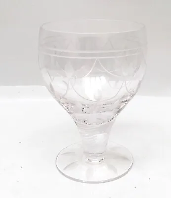 Buy Stuart Crystal England TAMARA Etched Water Goblet Dessert Glass 5” • 20.13£