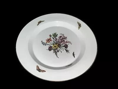 Buy Royal Berlin Kpm Hand Painted Flowers & Butterflies Chop Soup Bowl/ Plate • 295£