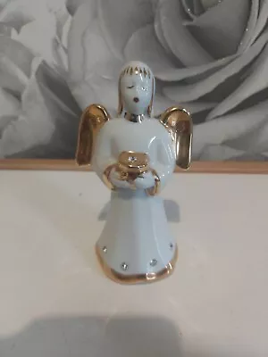 Buy Capodimonte Swarovski Figurine Of An Angel Vintage Porcelain • 22.99£