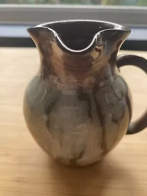 Buy Vintage | Ewenny Pottery Brown Glazed Small Jug With Twisted Handle | Studio Jug • 9.50£