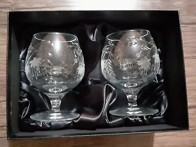 Buy Royal Doulton Cut Glass Crystal Brandy Glasses, Set Of 2 • 30£