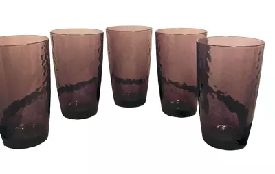 Buy Vintage Bromioli Rocco Studio Palatina Purple Amethyst Tumbler Glassware 4 5 1/2 • 41.94£