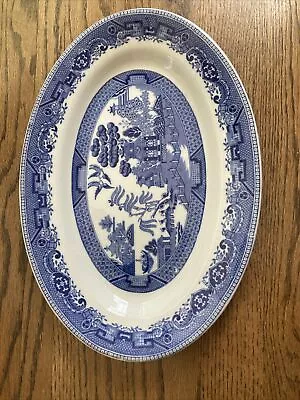 Buy Blue Willow Buffalo China Restaurant Ware  Oval Platter 13.5” X 9.25” • 23.25£