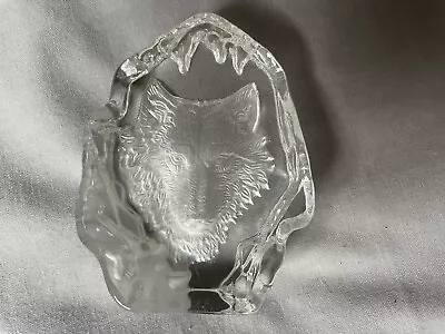 Buy Mats Jonasson Art Glass Wolf Figure  • 8.99£