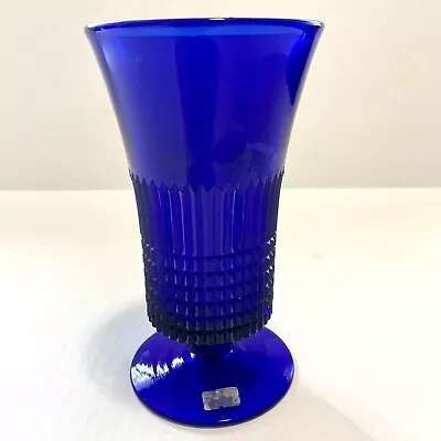Buy Vintage Cobalt Blue Water/Ice Tea Goblet Pedestal Glass Art Deco Style 6  • 27.54£