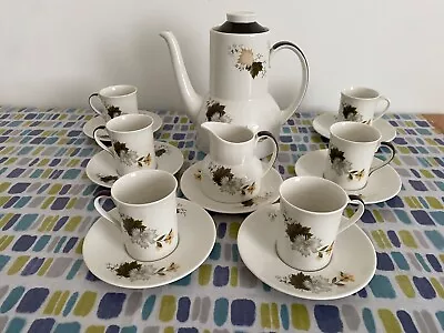 Buy Royal Doulton Bone China, 1960's Coffee Set, Westward Design. • 25£