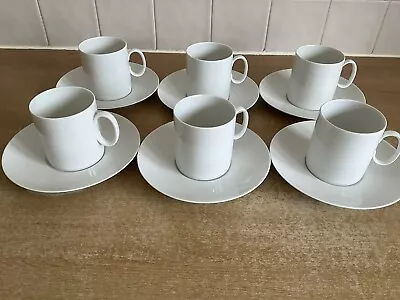 Buy Thomas China - 6 X Cups & Saucers - White • 24£
