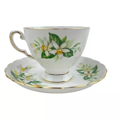 Buy Tuscan Fine English Bone China Tea Cup Saucer Bridal Flower Orange Blossom • 18.63£