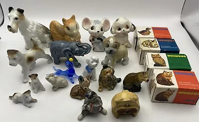 Buy Small Collection Of Pottery Animals Inc Wade, Glass, Terrier Dogs, Elephant Etc • 9.99£