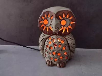 Buy Two Part Owl Lamp - Shelf Pottery (Halifax) Brutalist Vintage Graham Alcock • 29.99£