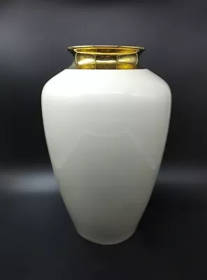 Buy Vintage Hutschenreuther Arzberg Gilded Ceramic Vase 2018/106 Bavaria Germany • 44.95£