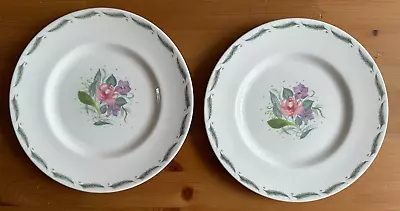 Buy SUSIE COOPER FRAGRANCE PATTERN C485 - 2 X BONE CHINA SALAD PLATES (21.3cm) • 5.99£