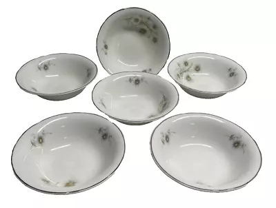 Buy Mayfair Bone China Muesli Bowls Set Of 6 With Floral Pattern ( D33), Tableware • 17.99£
