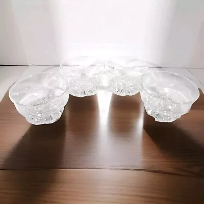 Buy Vintage Clear Glass Footed Dessert Dishes Bowls Set Of 4 Studio Nova Citadel • 23.30£