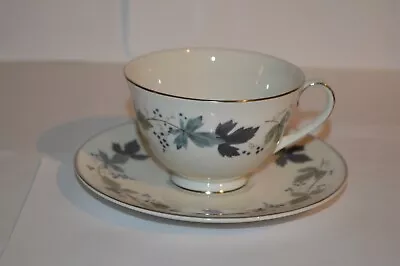 Buy Royal Doulton Tea Cup Duo  English Translucent China Burgundy Pattern • 3.99£