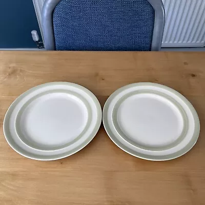 Buy T G Green Cornishware Sage 2x Breakfast Plates 22.5cm • 34.99£