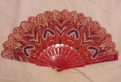 Buy Pink Folding Fan Handheld Spanish Dancer Style • 3.50£