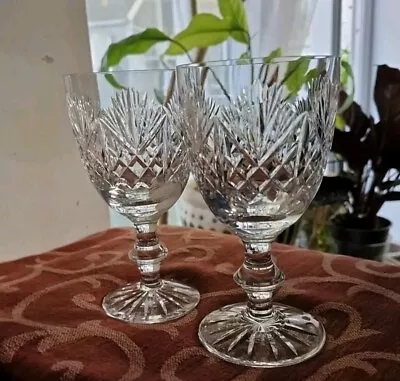 Buy Pair Of Edinburgh Cut  Crystal  Wine Glasses - Iona Pattern  • 29.95£