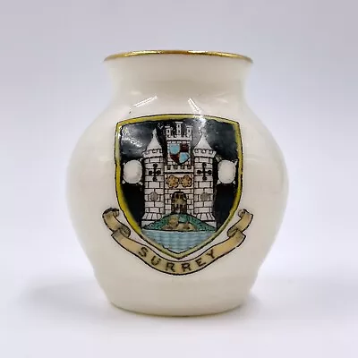 Buy Wh Goss Crested China Model Of Saxon Urn Found At The Tolsey Tewkesbury - Surrey • 10£