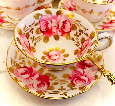 Buy Beautiful Grosvenor Antique Swansea Rose Cup And Saucer. • 75£