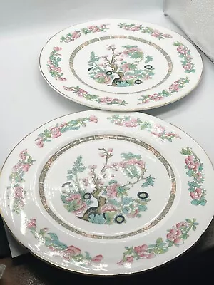 Buy Vintage Royal Grafton Fine Bone China Indian Tree Set Of 2 11  Dinner Plates • 19.99£