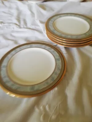 Buy 5 Noritake Side Plates Neptune Gold  Bone China Tea Plates Japan 17cm  • 19.99£