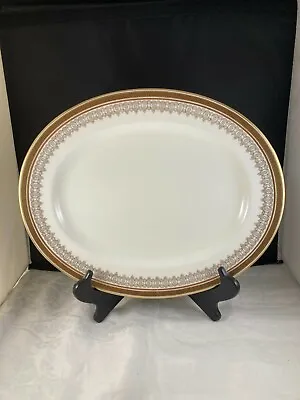 Buy Oval Serving Platter (12 ), Royal Cauldon China, L4000 Pattern, Heavy Gold Trim • 23.29£