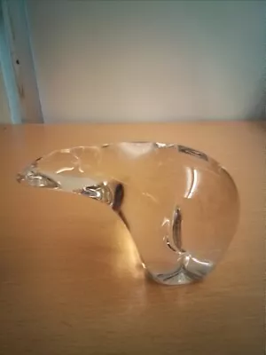 Buy Vintage Langham Glass House Clear Polar Bear ,Hand Blown Glass 8cm VGC❤️ CHARITY • 14.99£