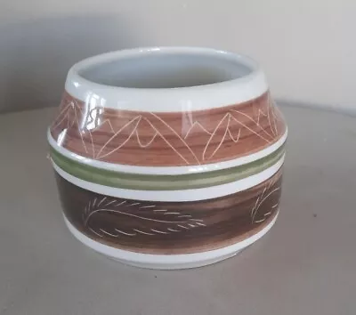 Buy Vintage Dragon Pottery Rhayader Small.  Pot Brown Green Studio Welsh • 2.99£