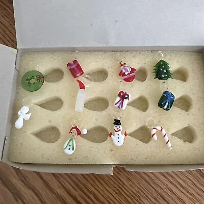 Buy Vintage Miniature Hand Blown Glass Ornaments 11 Pieces • 11.18£