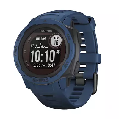 Buy Garmin Instinct Solar 45mm Smartwatch  Tidal Blue GPS Fitness Tracker • 109.99£
